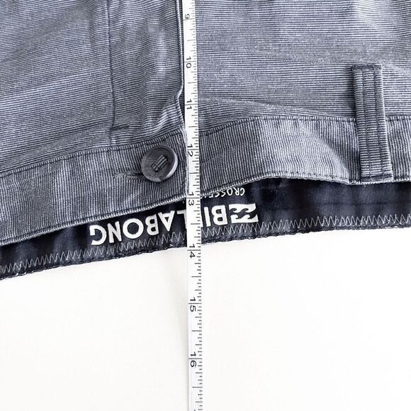 Billabong Mens Hybrid Shorts Cross Fire Submersible Stripes Pattern Gray Size 44 - Picture 5 of 7